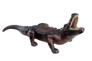 20th Century Decorative Leather Model of A Crocodile — thumbnail 9