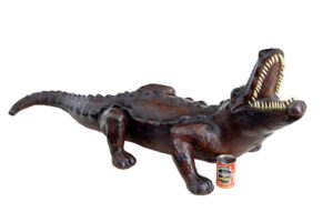 20th Century Decorative Leather Model of A Crocodile — thumbnail 8