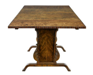 Mid 20th Century Swedish Birch Extending Dining Table by Bodafors Smf — thumbnail 6