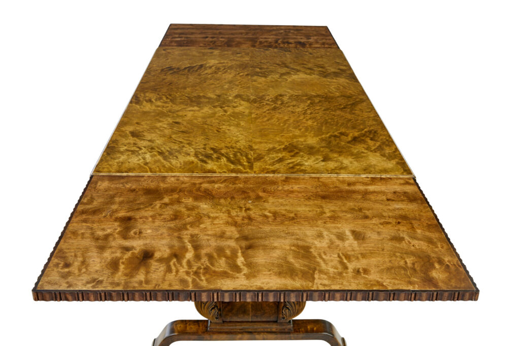 Mid 20th Century Swedish Birch Extending Dining Table by Bodafors Smf — image 5