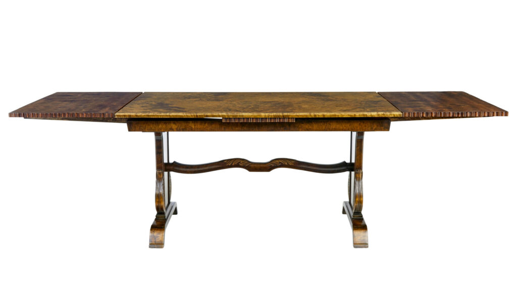 Mid 20th Century Swedish Birch Extending Dining Table by Bodafors Smf — image 7