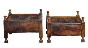 2 19th Century Moroccan Low Bedside Tables — thumbnail 5