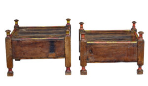 2 19th Century Moroccan Low Bedside Tables — thumbnail 4