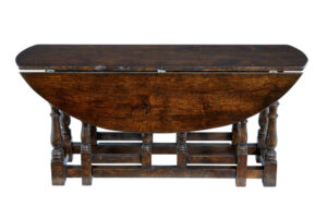20th Century Oak Georgian Style Oak Gateleg Table — thumbnail 3