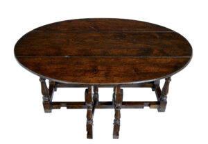 20th Century Oak Georgian Style Oak Gateleg Table — thumbnail 5