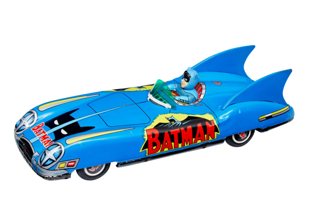 1960’s Japanese Friction Bat Mobile by Asc Aoshin