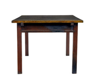 18th Century Rustic Swedish Walnut and Painted Kitchen Table — thumbnail 7