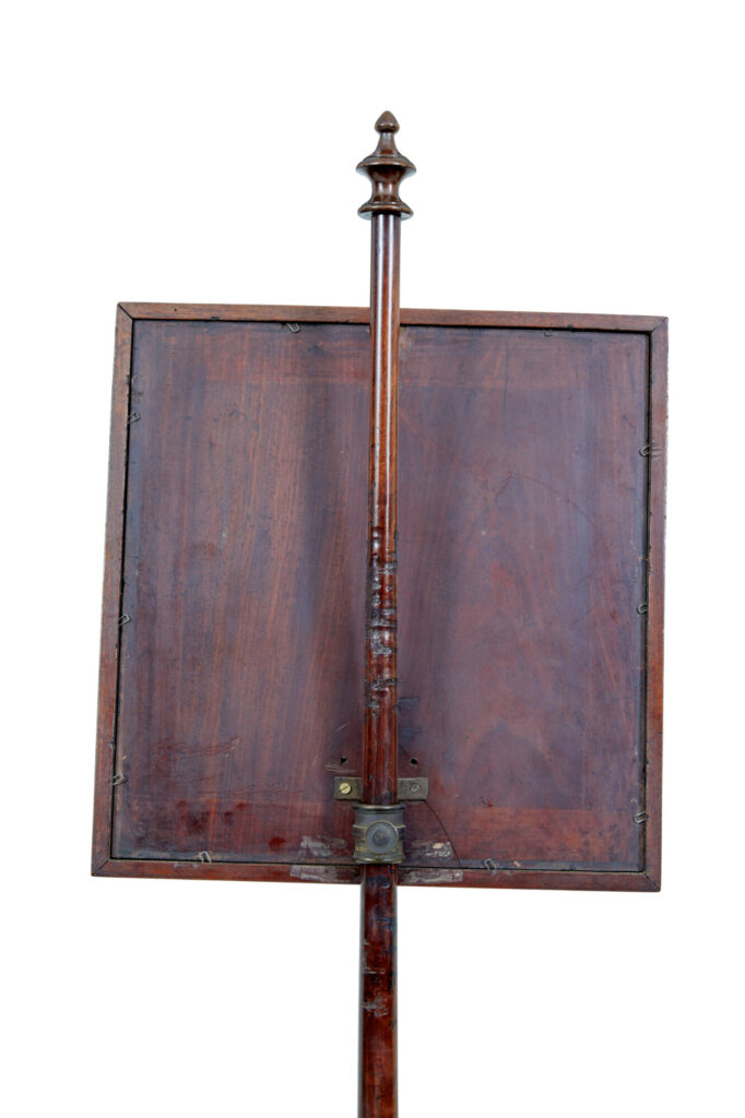 19th Century William Iv Mahogany Pole Screen — image 3