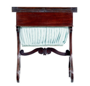 Early Victorian Mahogany Sewing Table — thumbnail 3