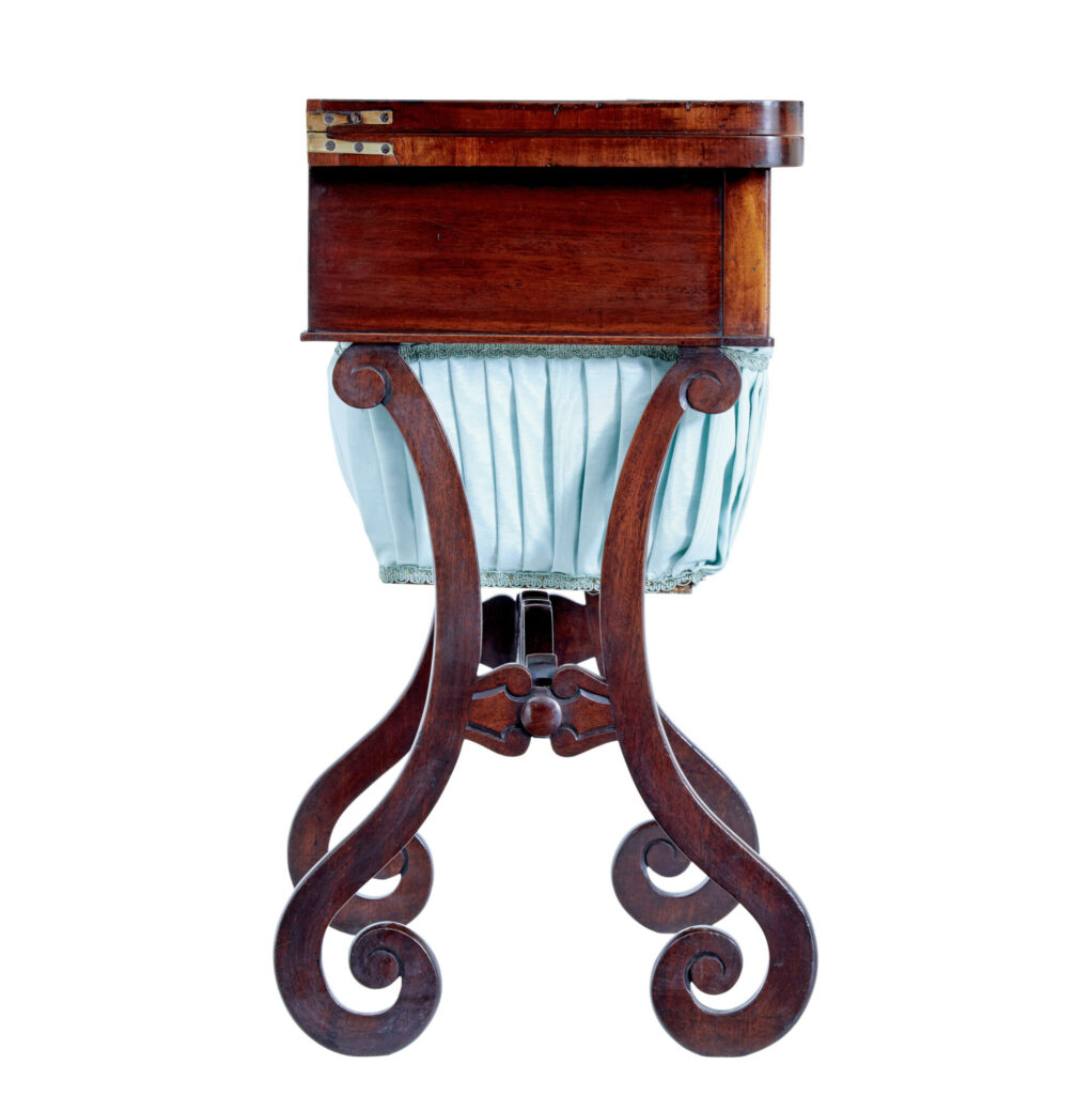 Early Victorian Mahogany Sewing Table — image 2