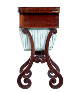 Early Victorian Mahogany Sewing Table — thumbnail 4