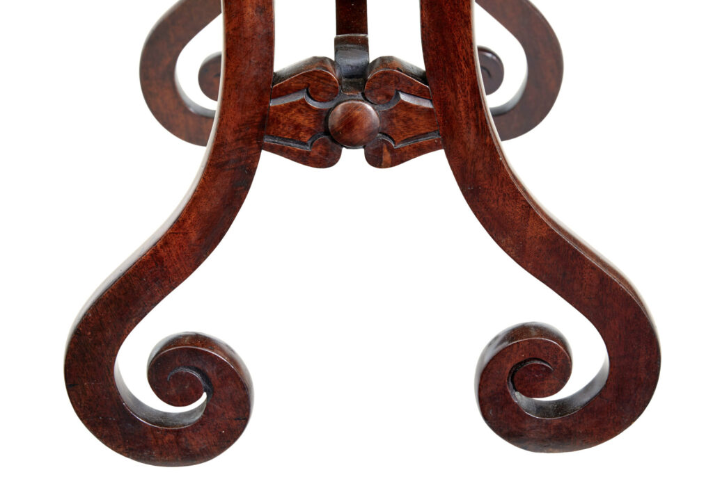 Early Victorian Mahogany Sewing Table — image 11