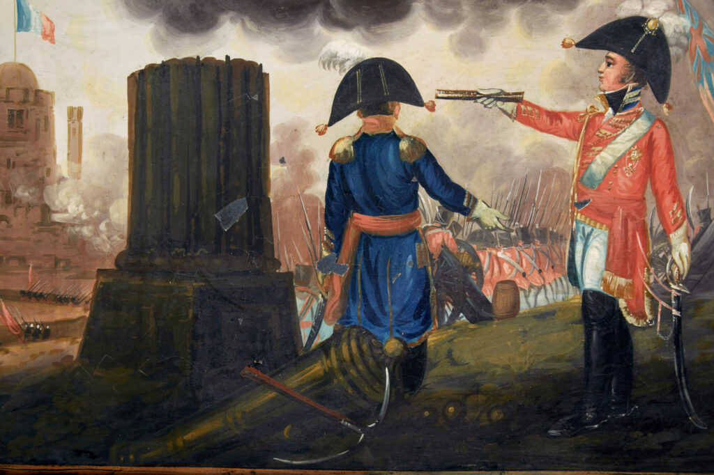 Rare 19th Century Toleware Tray Battle of Waterloo — image 4