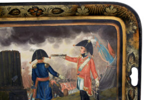 Rare 19th Century Toleware Tray Battle of Waterloo — thumbnail 6