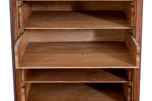Early 20th Century Walnut Tambour Cabinet — thumbnail 9