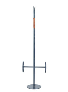Mid 20th Century Scandinavian Steel Mobile Clothes Rail — thumbnail 4