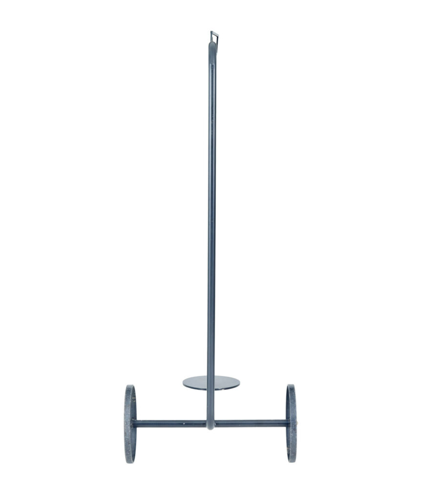 Mid 20th Century Scandinavian Steel Mobile Clothes Rail — image 3