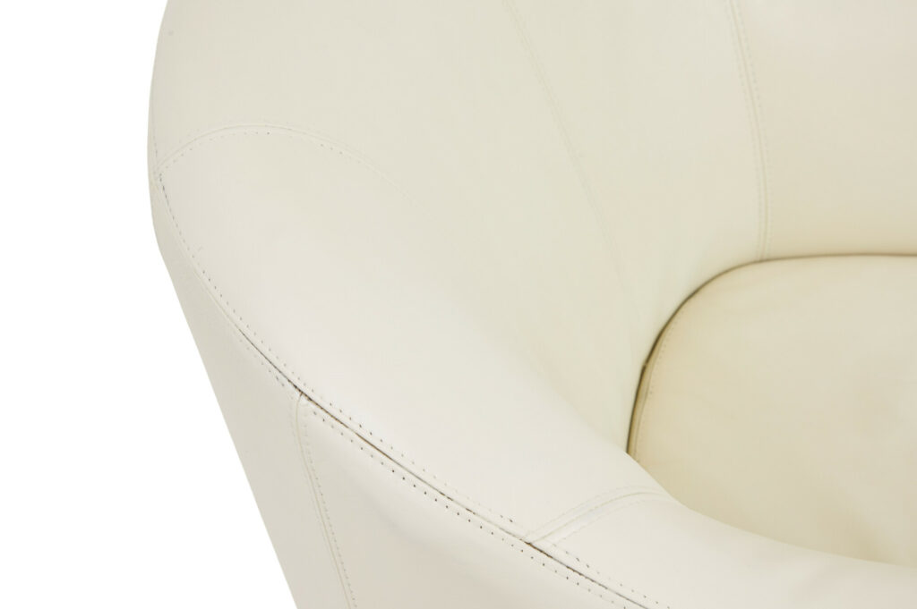 Pair of Mid-20th Century Scandinavian Leather Tub Armchairs — image 2