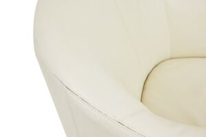 Pair of Mid-20th Century Scandinavian Leather Tub Armchairs — thumbnail 2