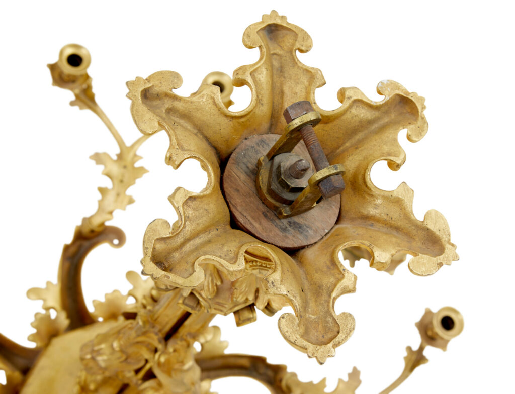 19th Century French Gilded Ormolu 8-Arm Chandelier — image 2