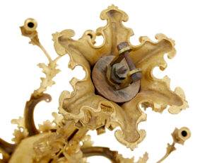 19th Century French Gilded Ormolu 8-Arm Chandelier — thumbnail 2