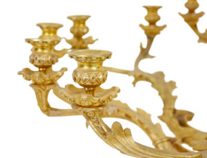 19th Century French Gilded Ormolu 8-Arm Chandelier — thumbnail 6