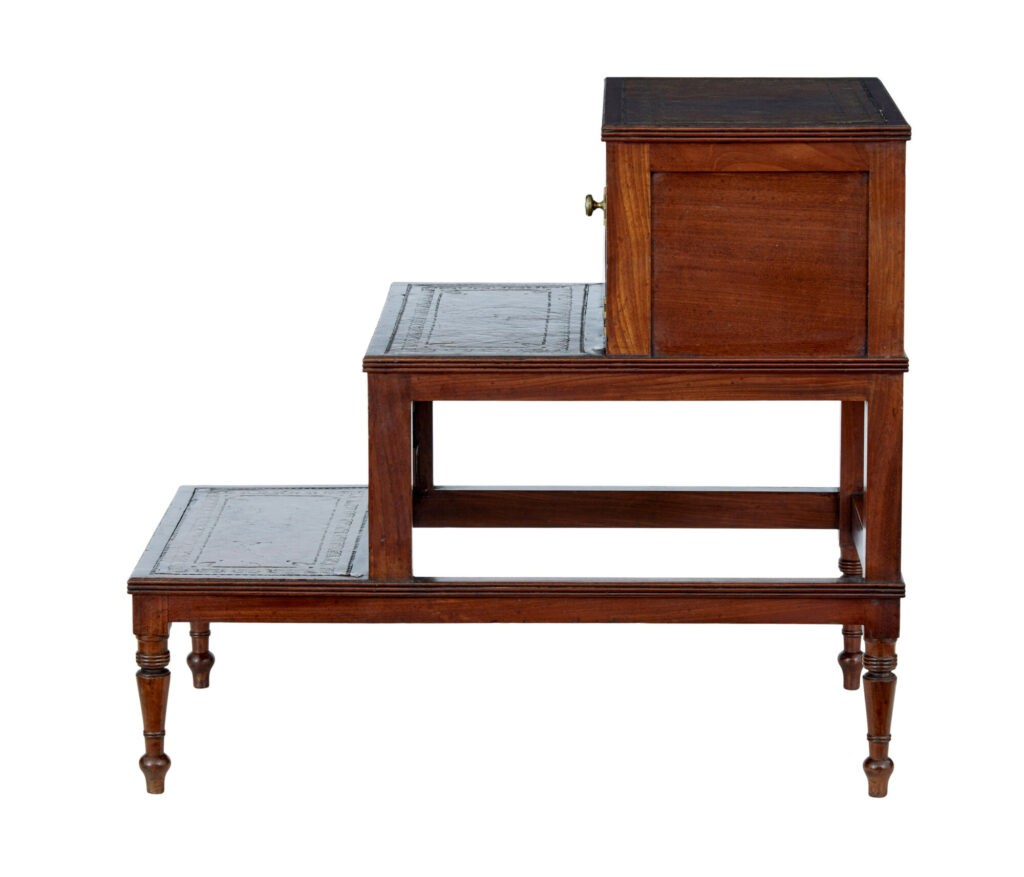 Set of Mid 19th Century Mahogany Library Steps — image 6