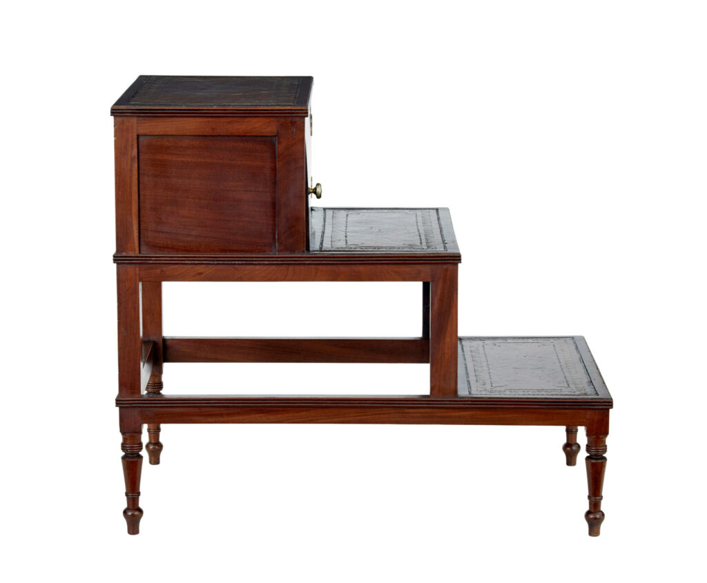 Set of Mid 19th Century Mahogany Library Steps — image 8
