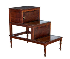 Set of Mid 19th Century Mahogany Library Steps — thumbnail 1