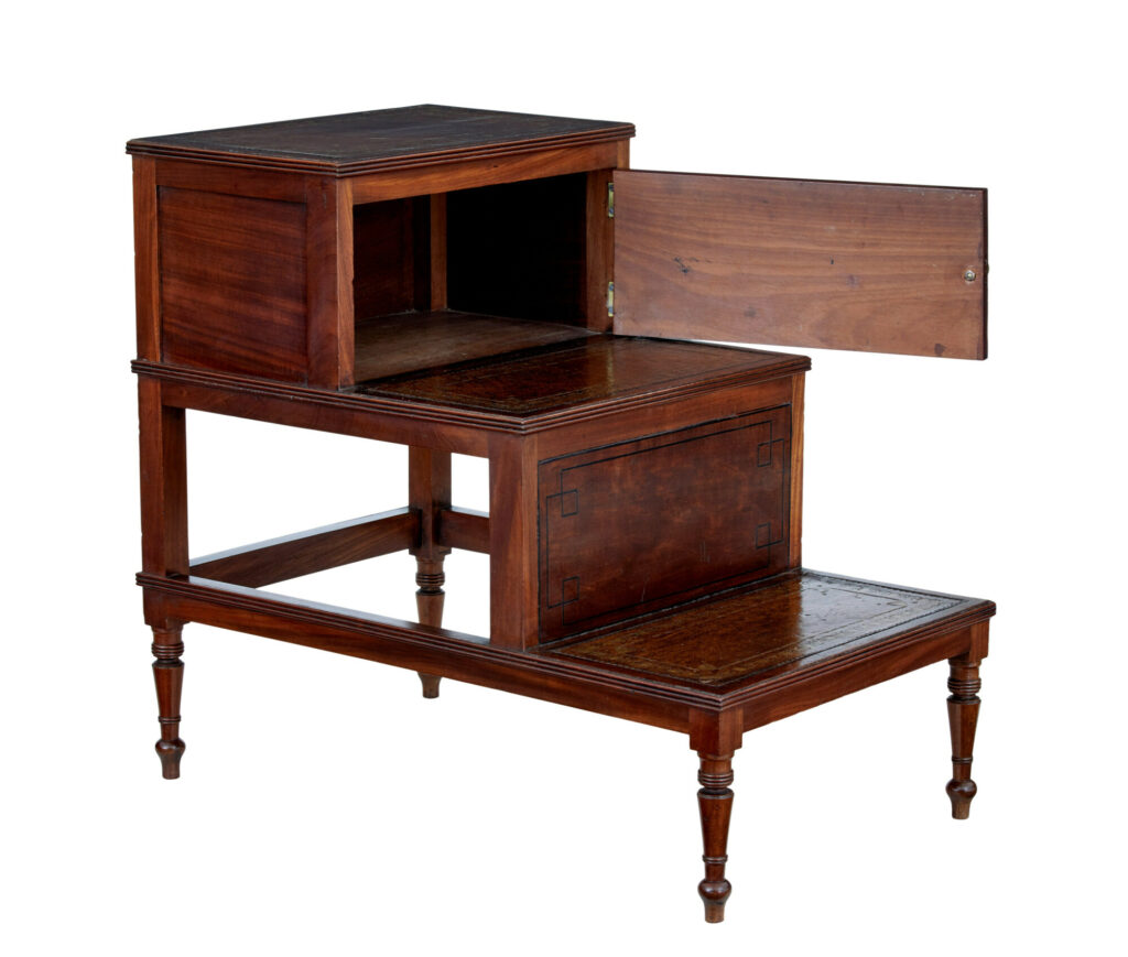 Set of Mid 19th Century Mahogany Library Steps — image 9