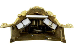 19th Century French Ormolu and Marble Figural Mantel Clock — thumbnail 2