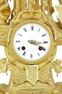 19th Century French Ormolu and Marble Figural Mantel Clock — thumbnail 6