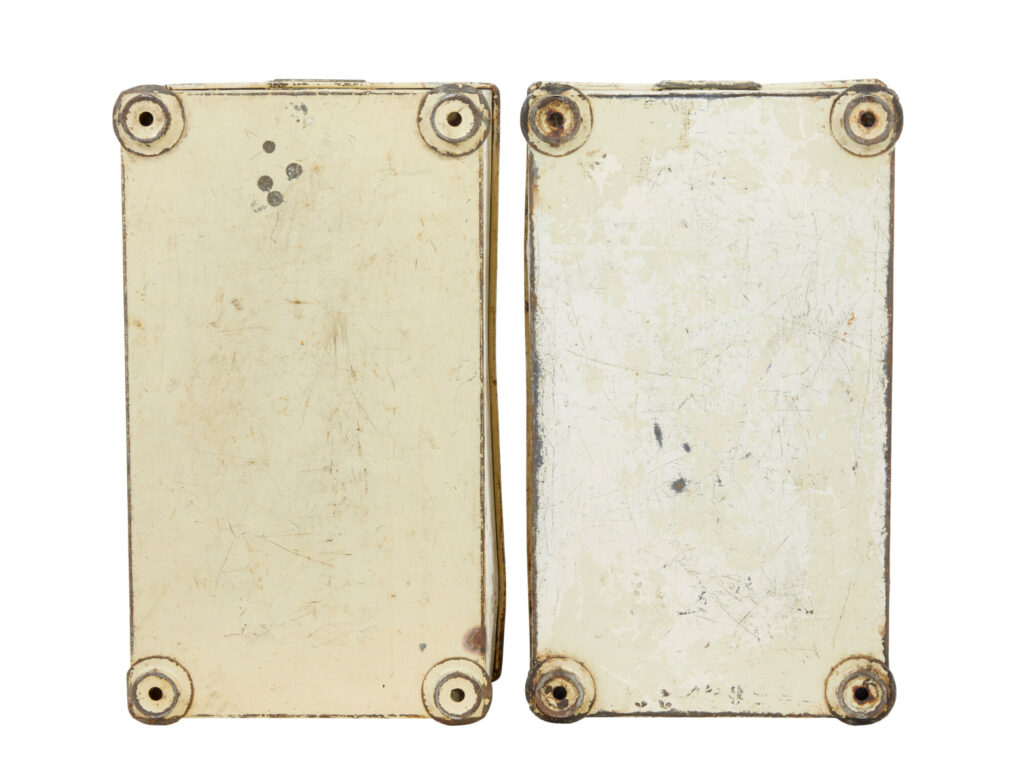 Pair of Early 20th Century Industrial Steel Storage Boxes — image 3