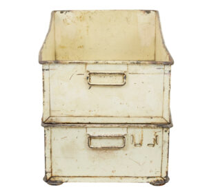 Pair of Early 20th Century Industrial Steel Storage Boxes — thumbnail 8