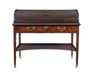 19th Century William Iv Mahogany Roll Top Writing Desk — thumbnail 5