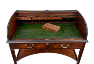 19th Century William Iv Mahogany Roll Top Writing Desk — thumbnail 7