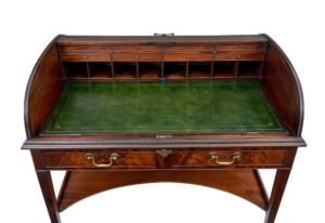 19th Century William Iv Mahogany Roll Top Writing Desk — thumbnail 9