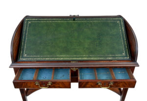 19th Century William Iv Mahogany Roll Top Writing Desk — thumbnail 8