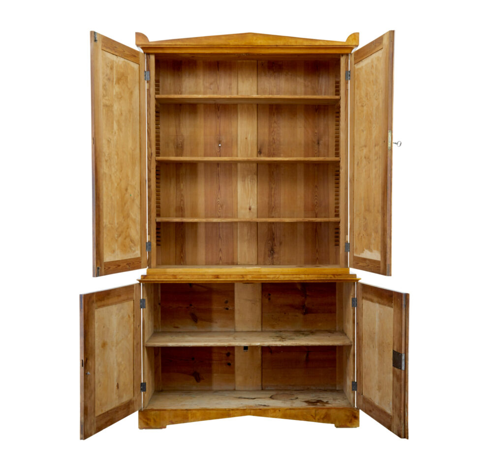 Fine Quality Swedish 19th Century Birch Cabinet — image 8