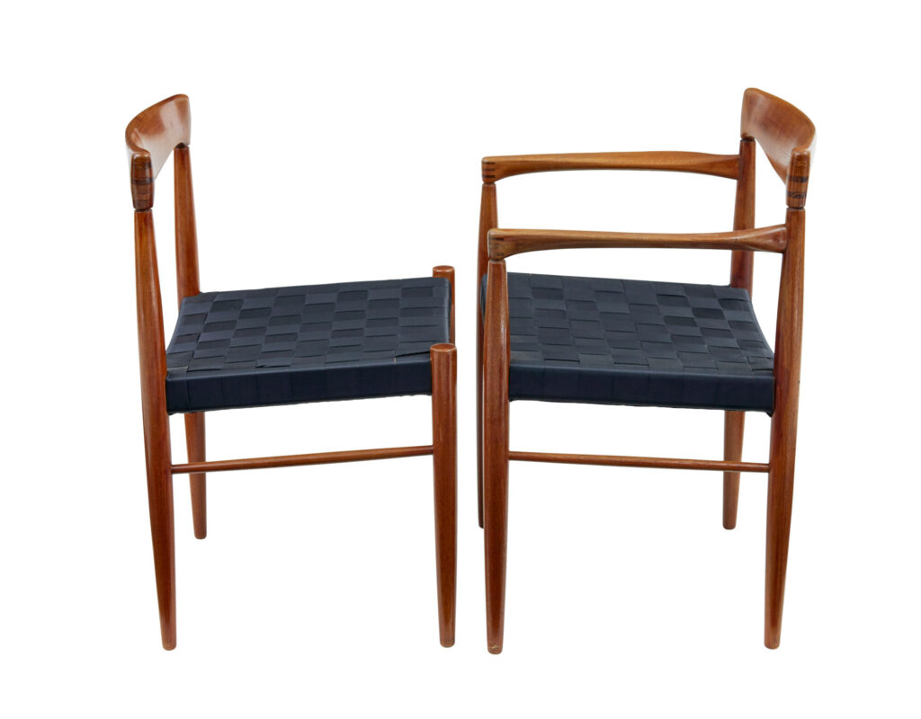 Set of 10 Mid Century Teak Dining Chairs by Bramin — image 7