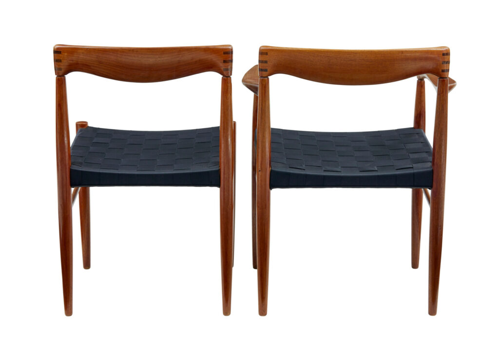 Set of 10 Mid Century Teak Dining Chairs by Bramin — image 6