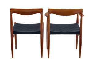 Set of 10 Mid Century Teak Dining Chairs by Bramin — thumbnail 6