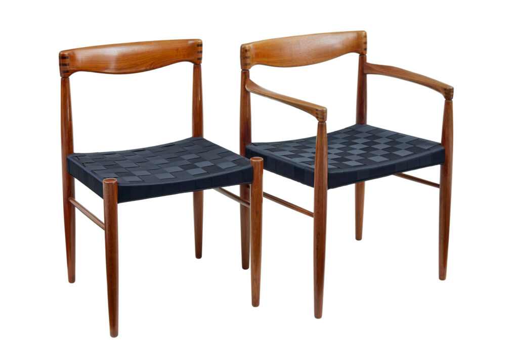 Set of 10 Mid Century Teak Dining Chairs by Bramin — image 9