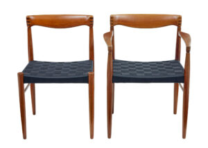 Set of 10 Mid Century Teak Dining Chairs by Bramin — thumbnail 10