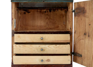 Hand Painted Mid 19th Century Swedish Wall Cabinet — thumbnail 8