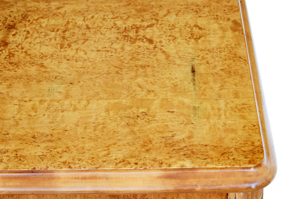 19th Century Swedish Burr Birch Chest of Drawers — image 7