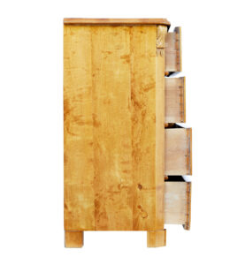 19th Century Swedish Burr Birch Chest of Drawers — thumbnail 2