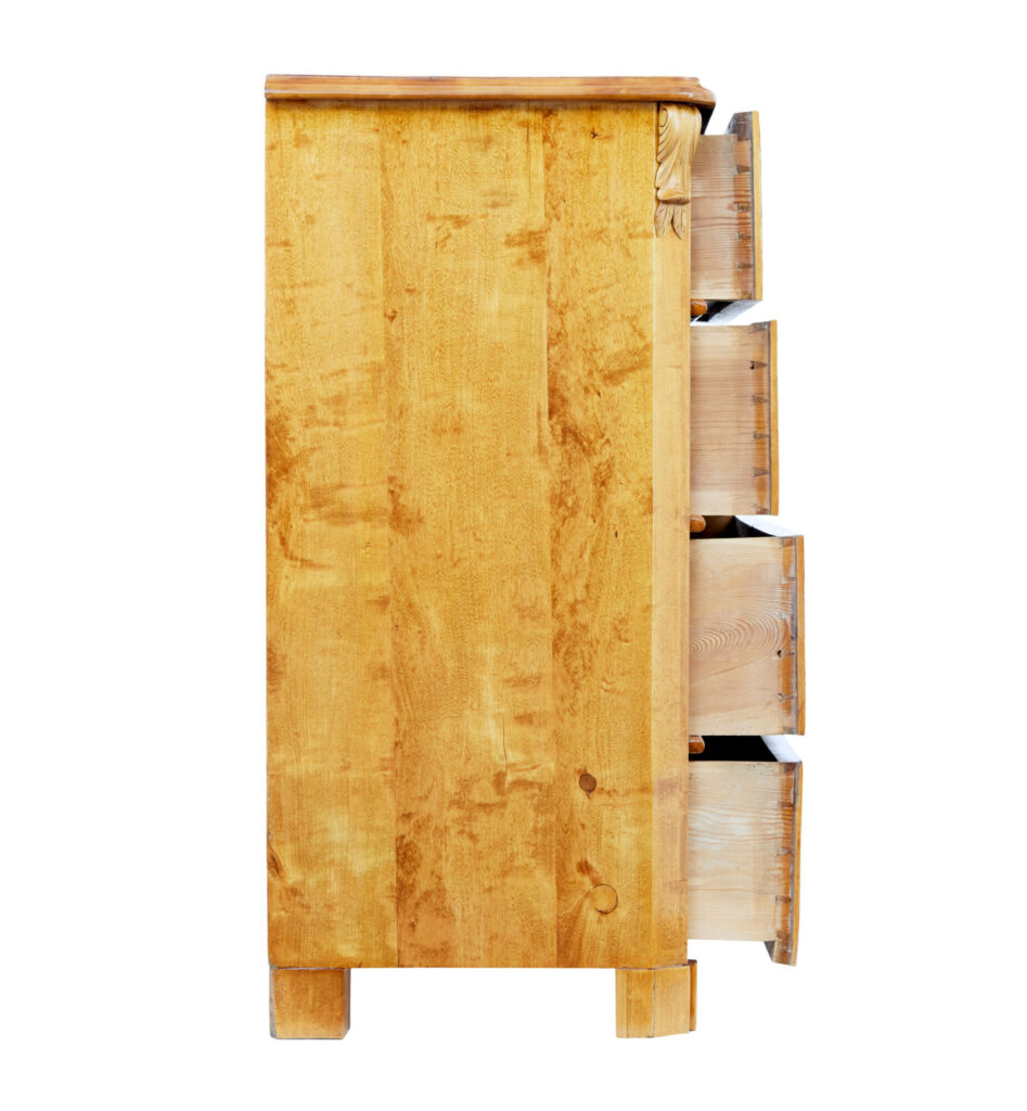 19th Century Swedish Burr Birch Chest of Drawers — image 2