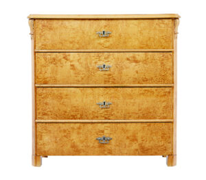 19th Century Swedish Burr Birch Chest of Drawers — thumbnail 6