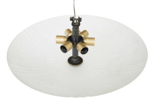 Fine Pair of Large Art Deco Pendant Lights by Orrefors — thumbnail 6
